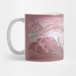 Women in yoga poses Mug